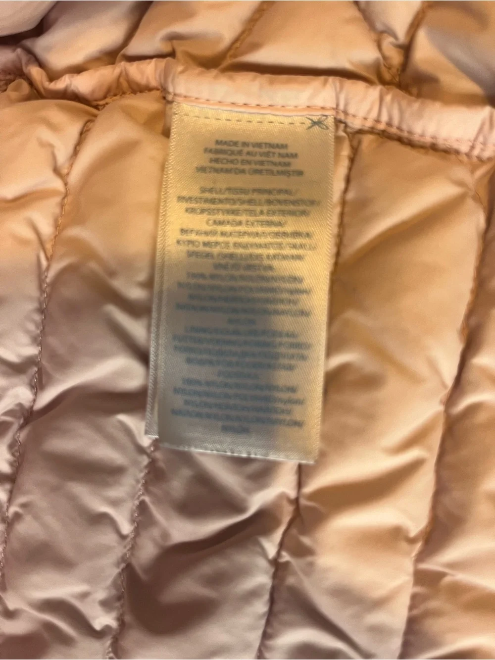 Ralph Lauren Light Pink Quilted Puffer Jacket for Kids
